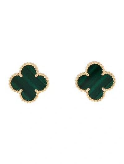 Pre-owned Van Cleef & Arpels Vintage Alhambra Earrings In Multi