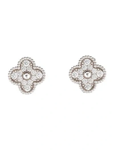 Pre-owned Van Cleef & Arpels Vintage Alhambra Earrings In Multi