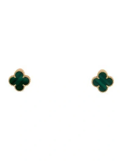 Pre-owned Van Cleef & Arpels Vintage Alhambra Earrings In Multi