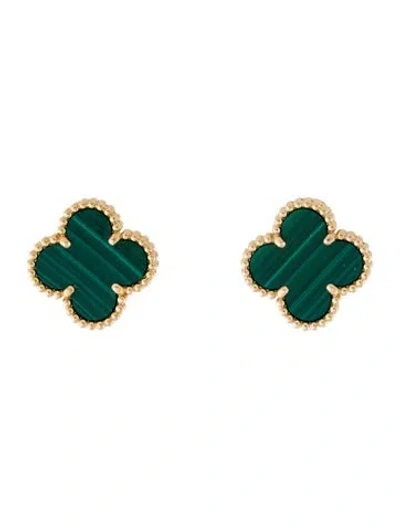 Pre-owned Van Cleef & Arpels Vintage Alhambra Earrings In Multi