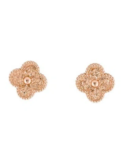 Pre-owned Van Cleef & Arpels Vintage Alhambra Earrings In Multi