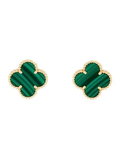 Pre-owned Van Cleef & Arpels Vintage Alhambra Earrings In Multi