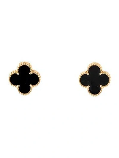Pre-owned Van Cleef & Arpels Vintage Alhambra Earrings In Multi