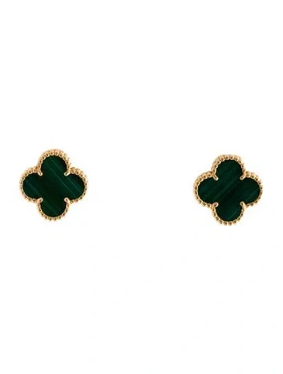 Pre-owned Van Cleef & Arpels Vintage Alhambra Earrings In Multi