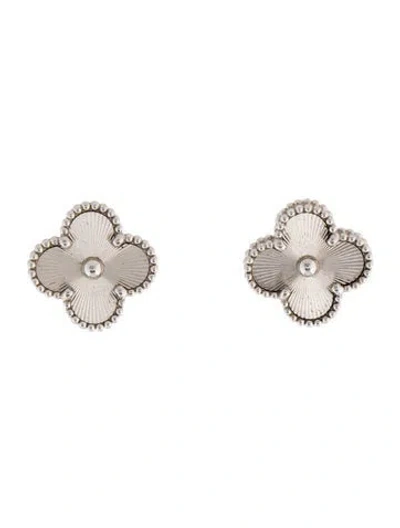 Pre-owned Van Cleef & Arpels Vintage Alhambra Earrings In Multi