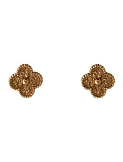 Pre-owned Van Cleef & Arpels Vintage Alhambra Earrings In Multi