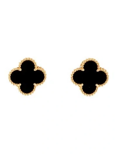 Pre-owned Van Cleef & Arpels Vintage Alhambra Earrings In Multicolor