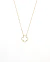Van Cleef & Arpels Vintage Alhambra Mother-of-pearl Pendant 18kt Yellow Gold In Gold