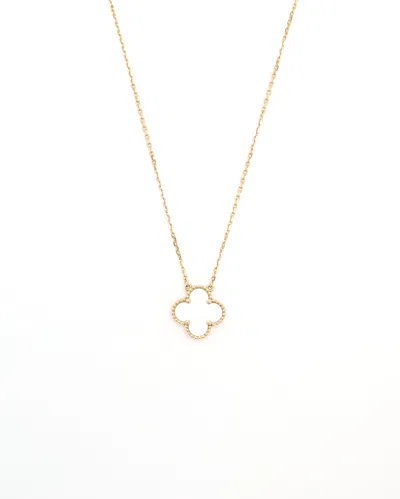 VAN CLEEF & ARPELS VAN CLEEF & ARPELS VINTAGE ALHAMBRA MOTHER-OF-PEARL PENDANT 18KT YELLOW GOLD