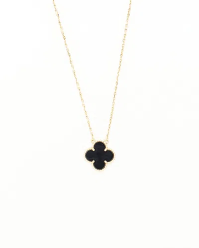 Van Cleef & Arpels Vintage Alhambra Onyx Pendant