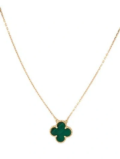 Pre-owned Van Cleef & Arpels Vintage Alhambra Pendant, 16.5" In Multi
