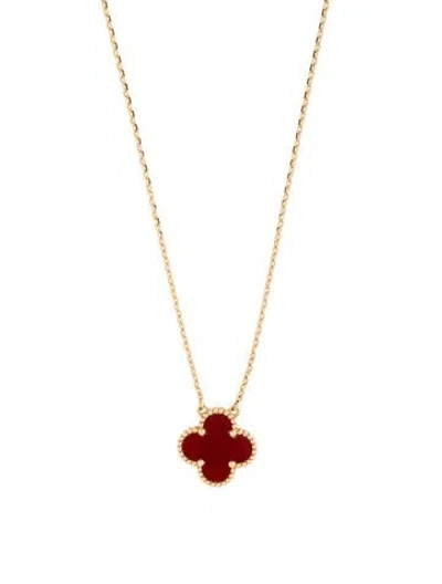 Pre-owned Van Cleef & Arpels Vintage Alhambra Pendant, 16.75" In Multi