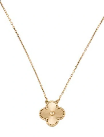 Pre-owned Van Cleef & Arpels Vintage Alhambra Pendant, 18" In Multi
