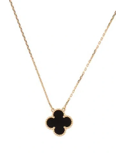 Pre-owned Van Cleef & Arpels Vintage Alhambra Pendant Necklace, 16.5" In Multi