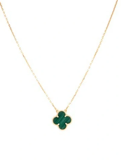 Pre-owned Van Cleef & Arpels Vintage Alhambra Pendant Necklace, 16.5" In Multi