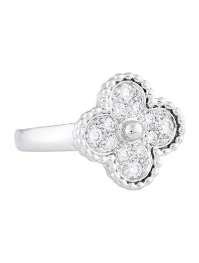 Pre-owned Van Cleef & Arpels Vintage Alhambra Ring In Multi