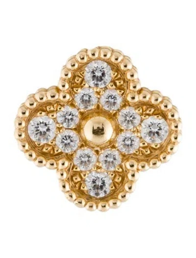 Pre-owned Van Cleef & Arpels Vintage Alhambra Single Earring In Multi