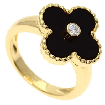 Pre-owned Van Cleef & Arpels Vintage Alhambra Yellow Gold (18k) Band Ring ()
