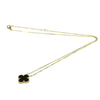 Pre-owned Van Cleef & Arpels Vintage Alhambra Yellow Necklace Jewelry () In Gold