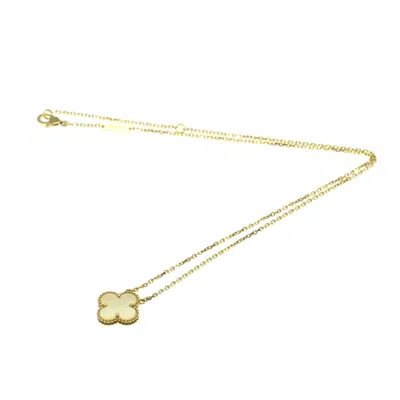 Pre-owned Van Cleef & Arpels Vintage Alhambra Yellow Necklace Jewelry () In Gold