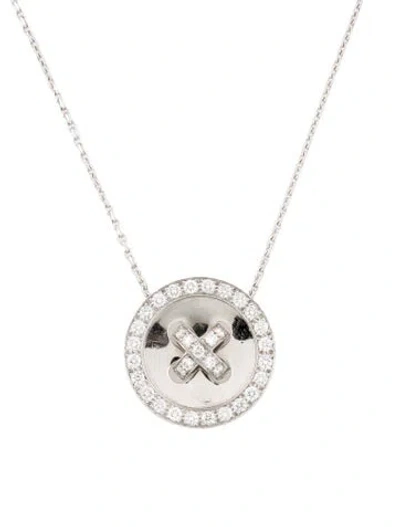 Pre-owned Van Cleef & Arpels Vintage Boutonnière Necklace, 17" In Multi