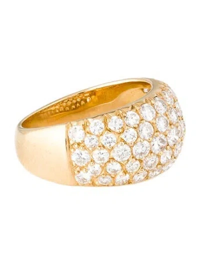 Pre-owned Van Cleef & Arpels Vintage Diamond Band In Multi