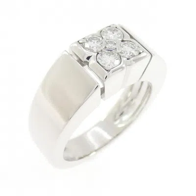 Pre-owned Van Cleef & Arpels White Gold (18k) Band Ring ()