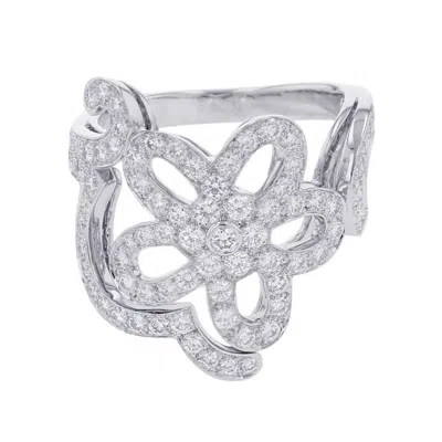 Pre-owned Van Cleef & Arpels White Gold (18k) Band Ring ()