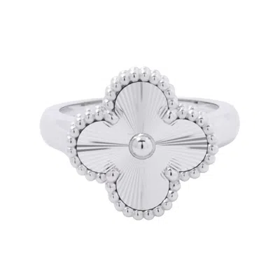 Pre-owned Van Cleef & Arpels White Gold (18k) Band Ring ()