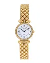 Van Cleef & Arpels Women's Classic La Collection Diamond Watch, Circa 2000s (authentic ) In Gold