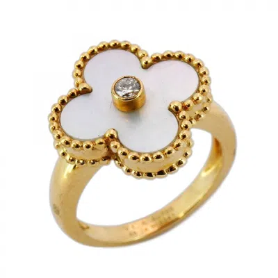 Pre-owned Van Cleef & Arpels Yellow Gold (18k) Band Ring () In Multi