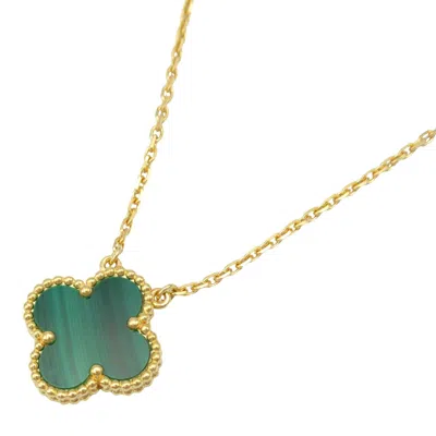 Pre-owned Van Cleef & Arpels Yellow Gold (18k) Necklace () In Green