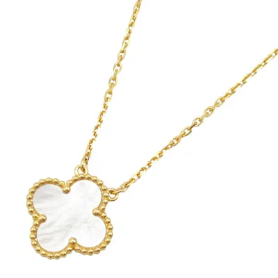 Pre-owned Van Cleef & Arpels Yellow Gold (18k) Necklace () In White