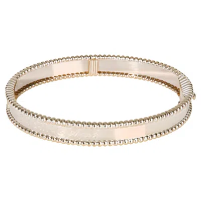 Pre-owned Van Cleef & Arpels Yellow Gold Perlee Signature Bracelet