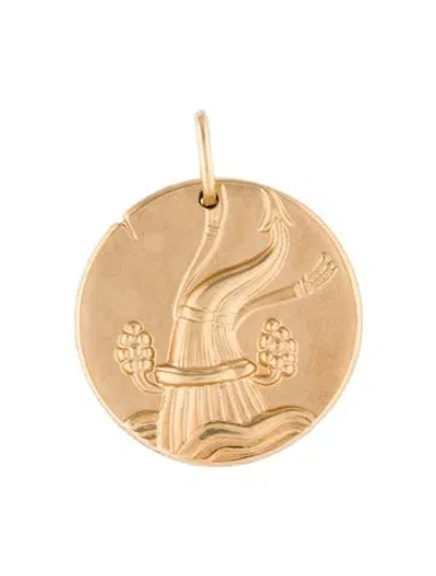 Pre-owned Van Cleef & Arpels Zodiaque Medal Aquarius, 0.75" In Multi