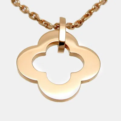 Pre-owned Van Cleef & Arpels 18k Yellow Gold Byzantine Alhambra Pendant Necklace