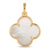 VAN CLEEF & ARPELS ALHAMBRA 18K YELLOW GOLD MOTHER OF PEARL PENDANT VC13-041924