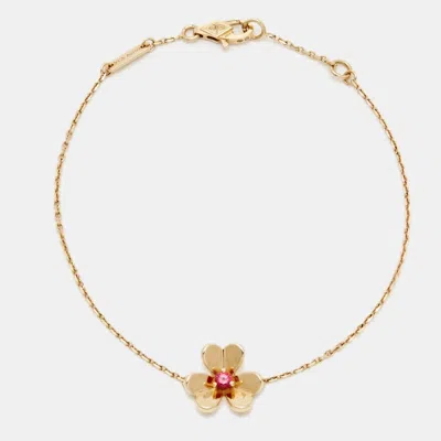 Van Cleef & Arpels Frivole Ruby 18k Rose Gold Bracelet
