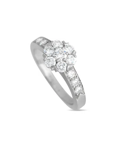 Van Cleef & Arpels 18k 0.65 Ct. Tw. Diamond Ring (authentic ) In Metallic