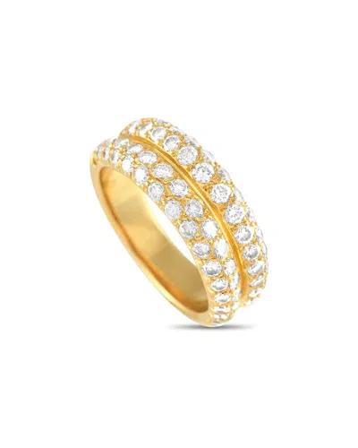 Van Cleef & Arpels 18k 1.29 Ct. Tw. Diamond Half-eternity Ring (authentic ) In Gold