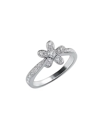 Van Cleef & Arpels 18k Diamond Ring (authentic ) In White