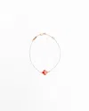 Van Cleef & Arpels Sweet Alhambra Carnelian 18k Rose Gold Bracelet