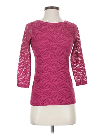 Pre-owned Van Heusen 3/4 Sleeve T-shirt In Pink