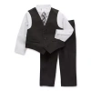 Van Heusen Baby Boys 4-pc. Suit Set In Black