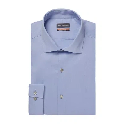 Van Heusen Big & Tall Mens Stain Shield Wrinkle Free Stretch Dress Shirt In Blue