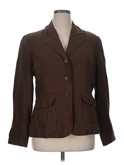 Pre-owned Van Heusen Blazer Jacket In Brown