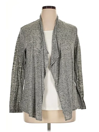Pre-owned Van Heusen Cardigan Sweater In Gray