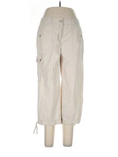 Pre-owned Van Heusen Cargo Pants In Ivory