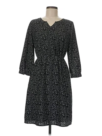 Pre-owned Van Heusen Casual Dress In Black