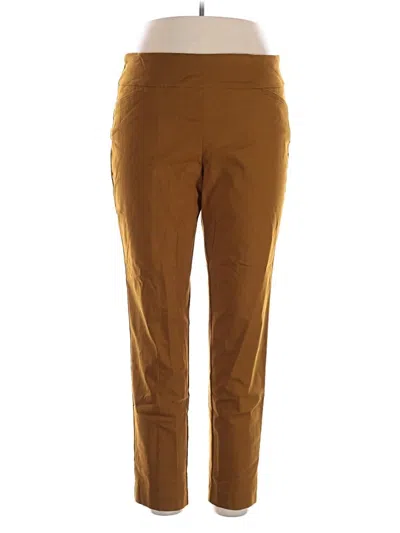 Pre-owned Van Heusen Casual Pants In Brown
